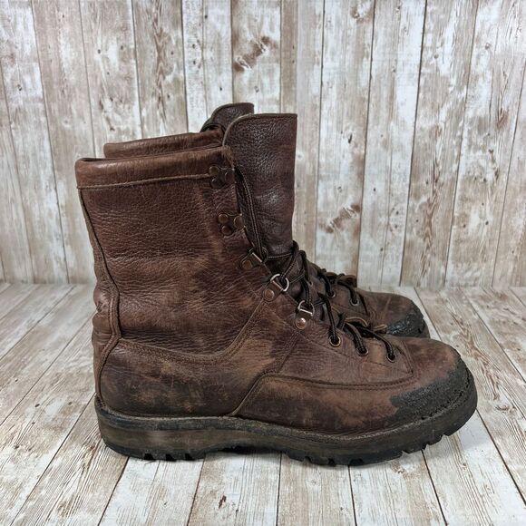 Danner Gore-Tex Leather Hiking‎ Combat Boots Brown Rugged Mountain Mens 10 - Picture 1 of 8